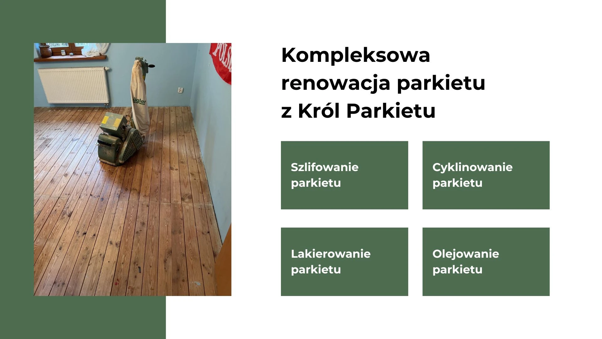 Kompleksowa renowacja parkietu z Król Parkietu