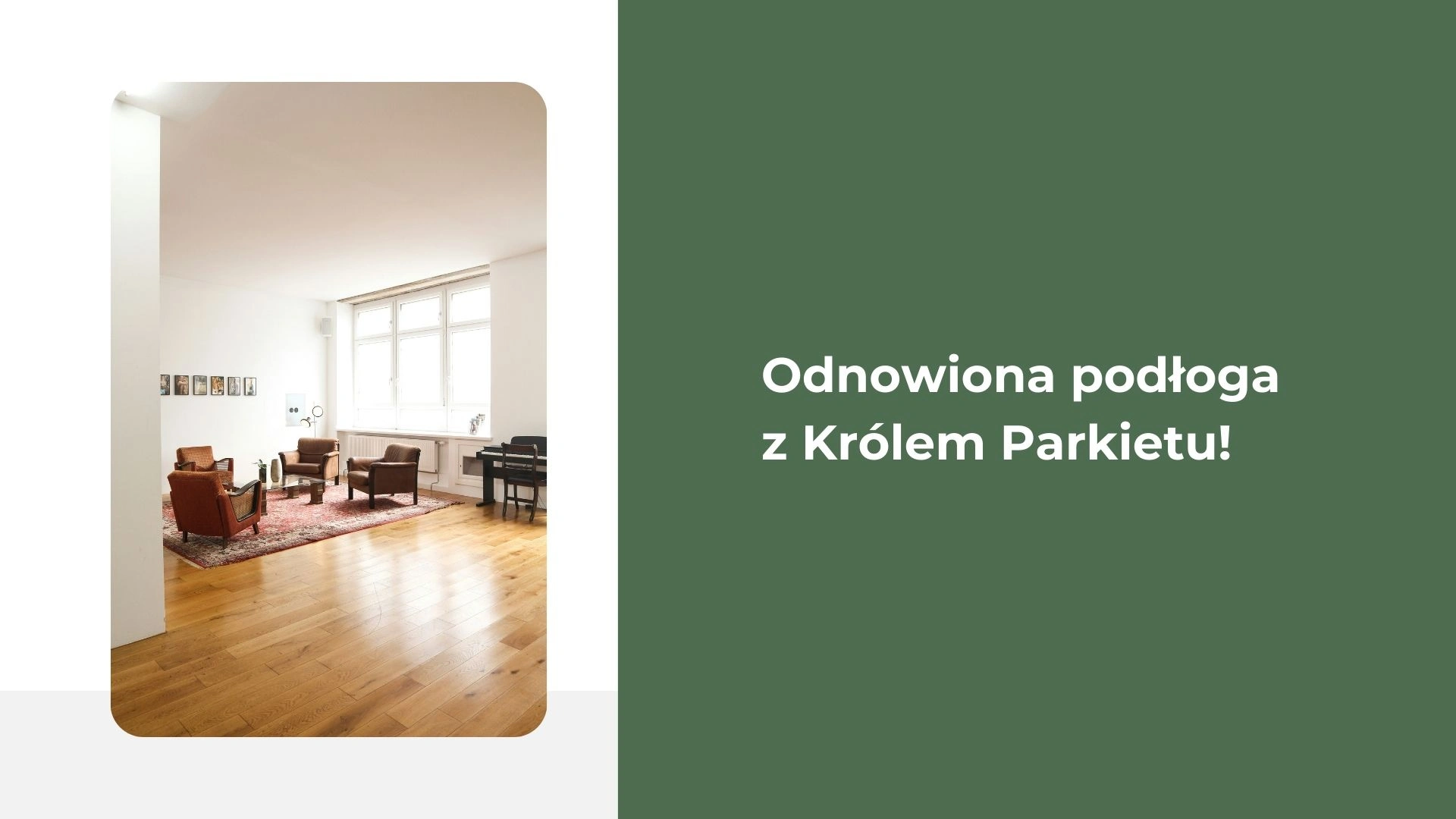 Odnowiona podłoga z Królem Parkietu