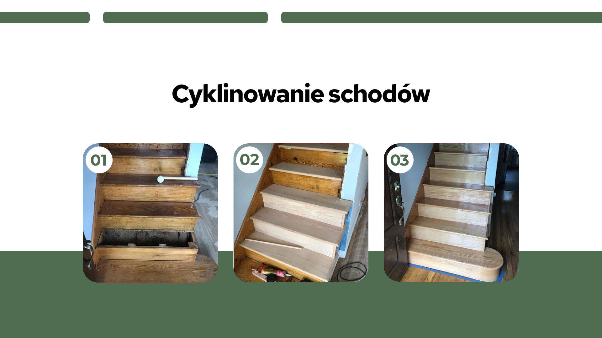 Cyklinowanie schodów